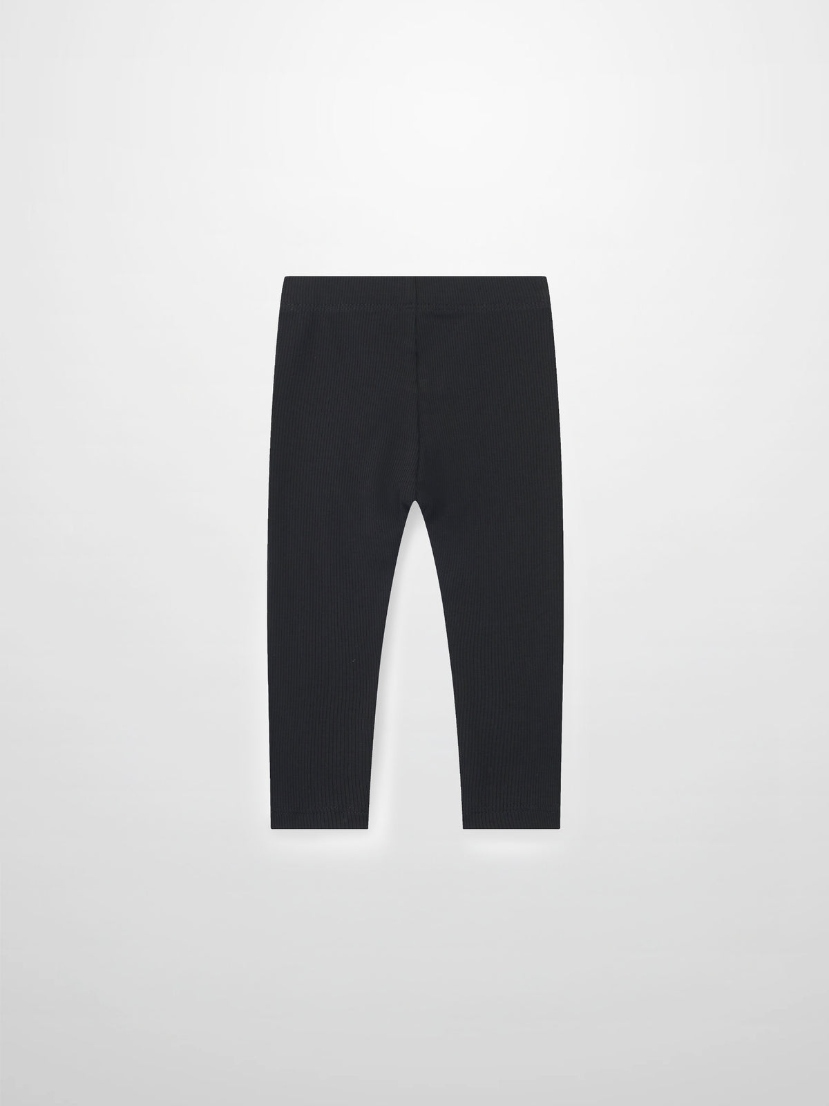 Black ribbed leggings for kids