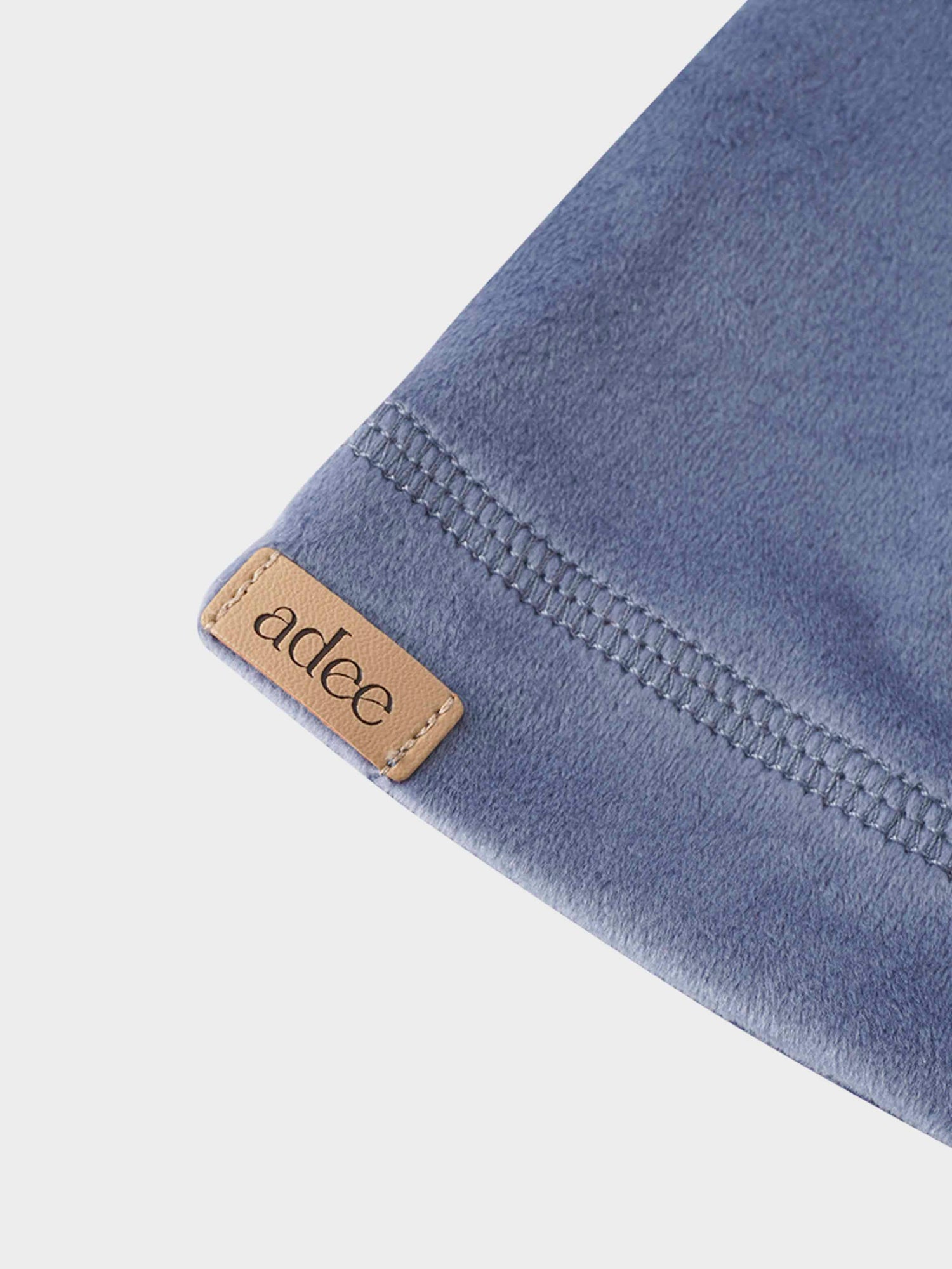 Velour Beanie - Slate Blue