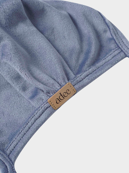 Velour Bonnet - Slate Blue