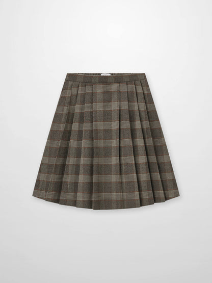 Plaid pleated grey skirt for girls by Adee