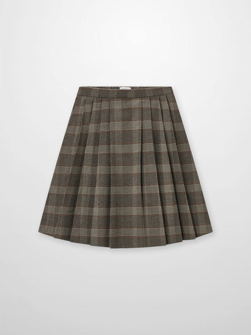 Plaid pleated grey skirt for girls by Adee