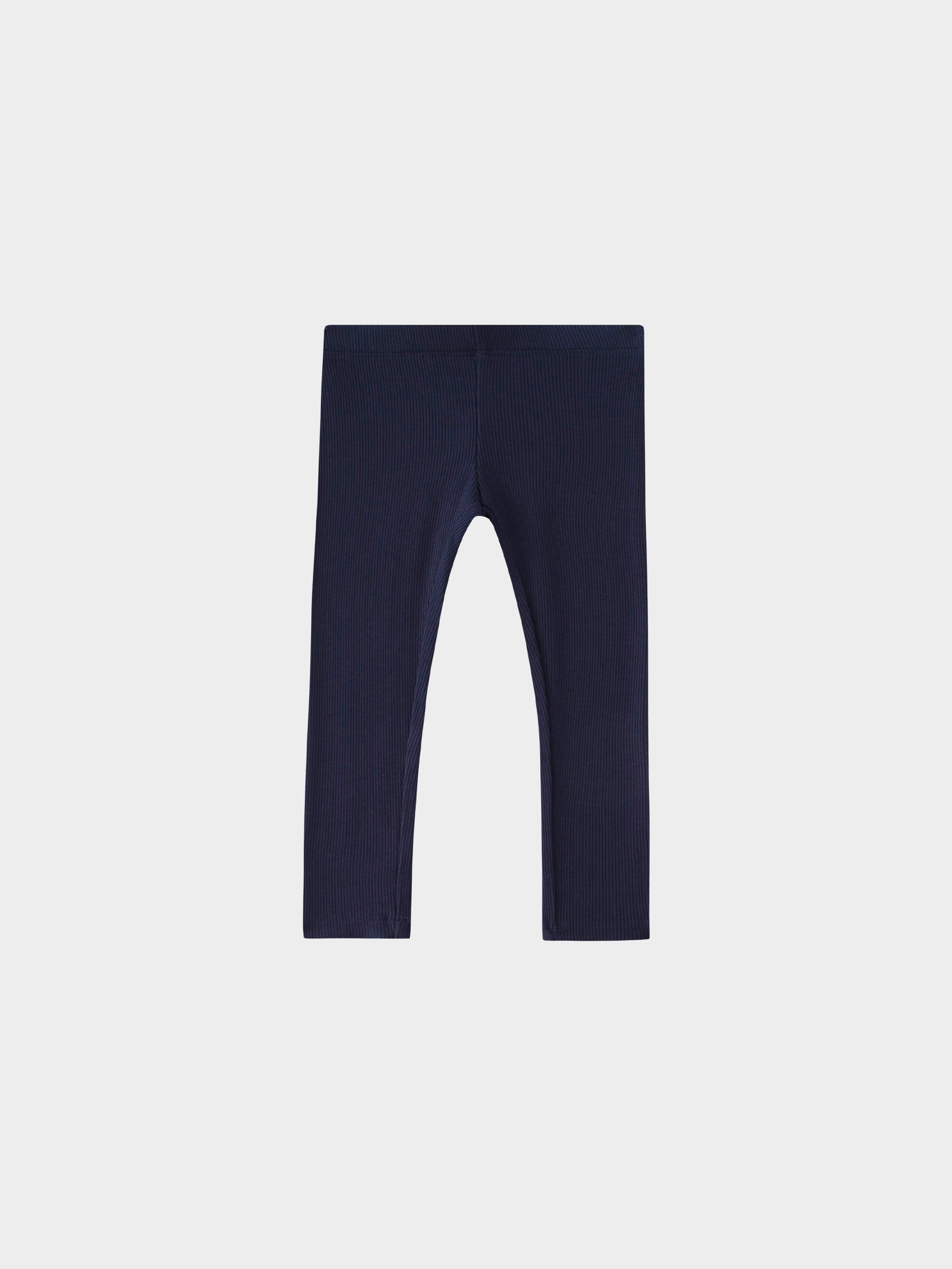 Ribbed Legging-Navy