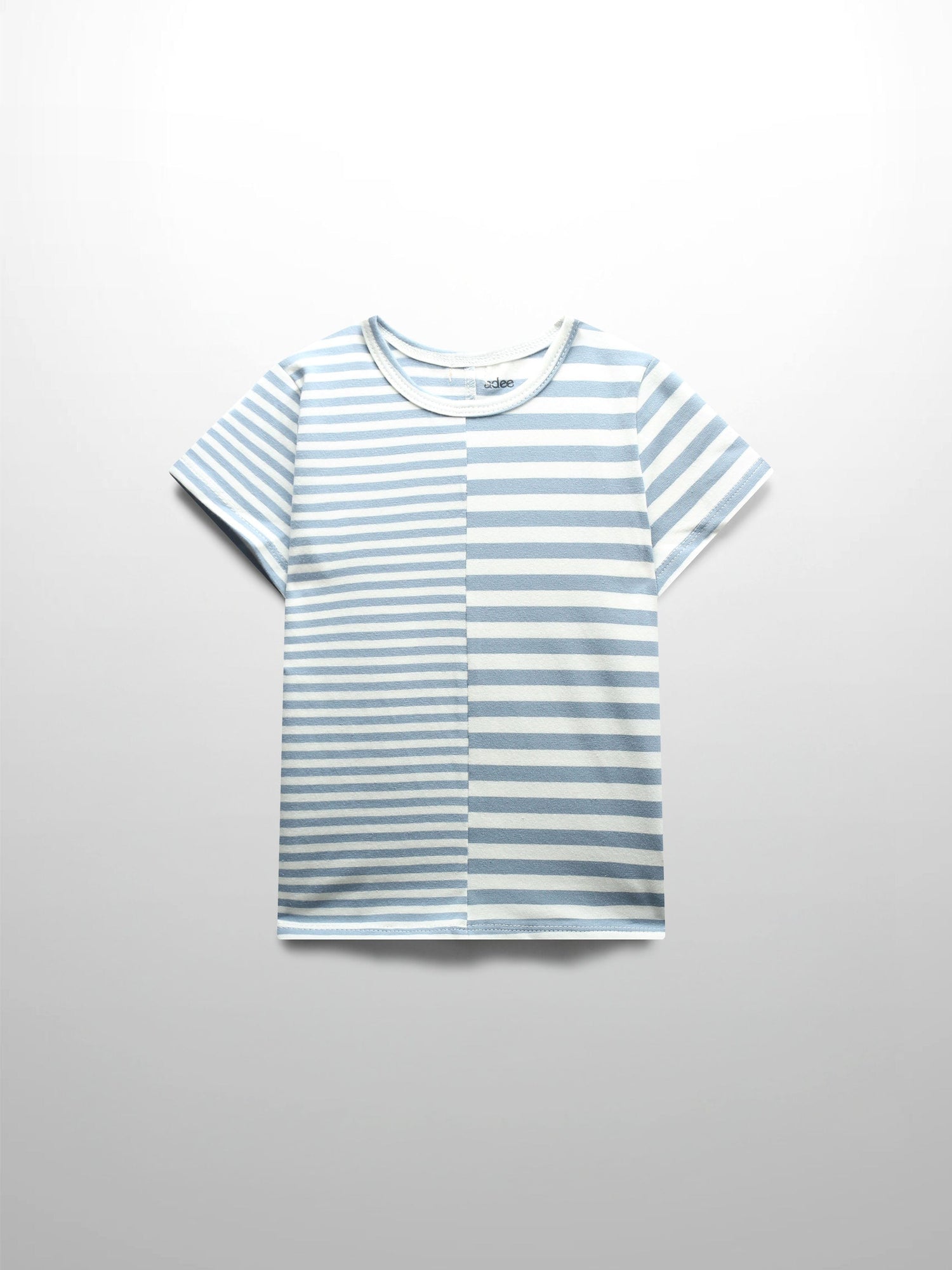 Striped Fitted T-shirt Short Sleeves