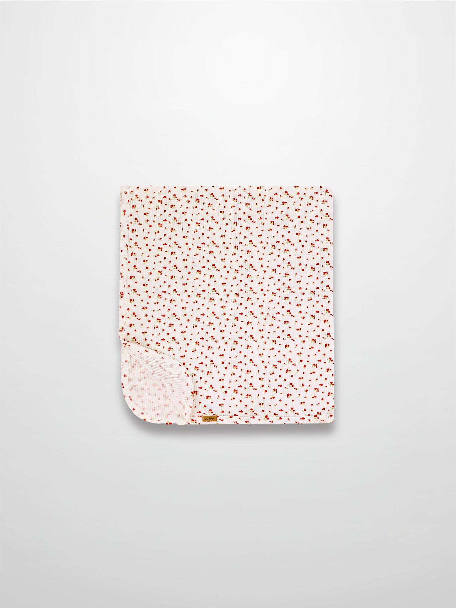 Red Flower Blanket with Lace