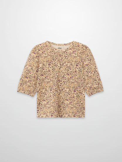 Purple Flower 3/4 Sleeve Shirt