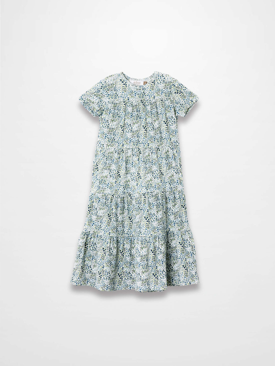 Blue Floral Robe - Short Sleeve