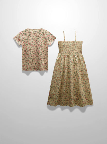 Floral Robe- Short Sleeve T-Shirt