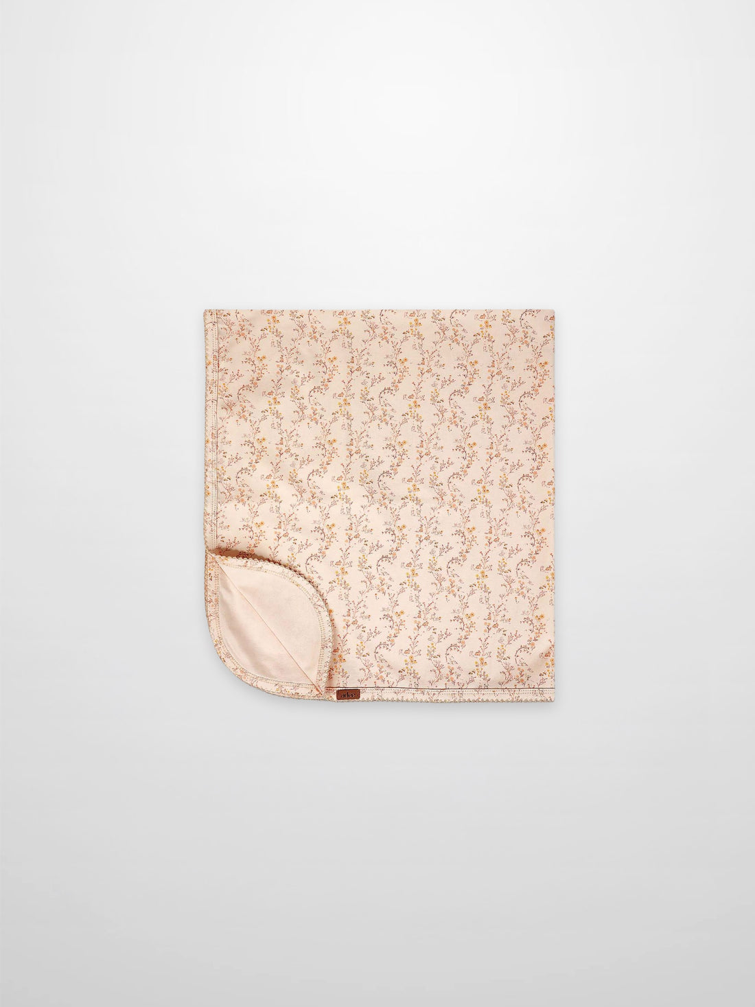 Sweet Meadow Blanket pink floral receiving blanket for girls by Adee