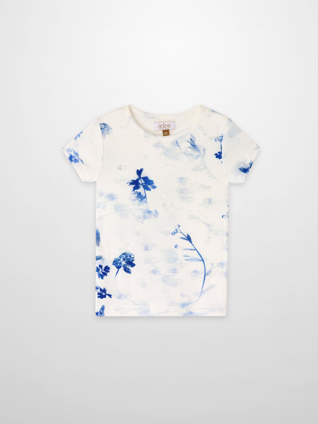 Blue Flower T-Shirt - Short Sleeve