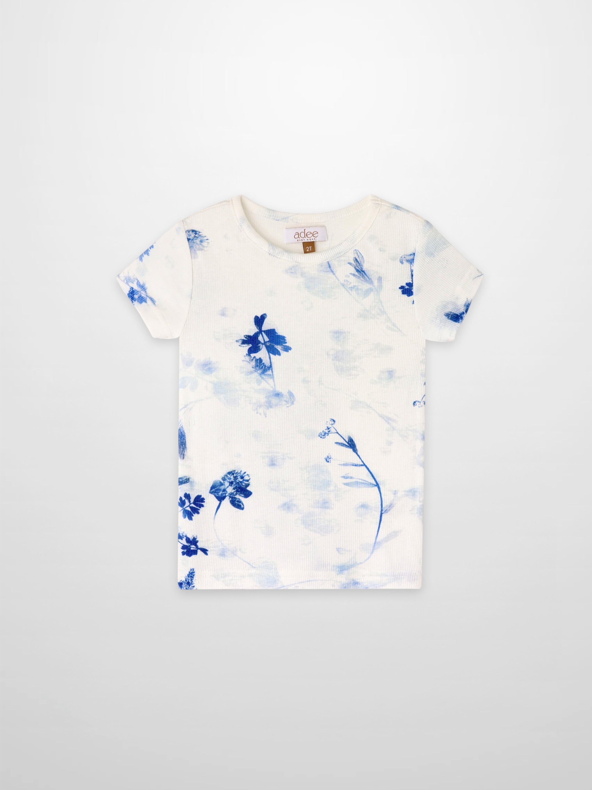 Blue Flower T-Shirt by Adee, short-sleeve girls&