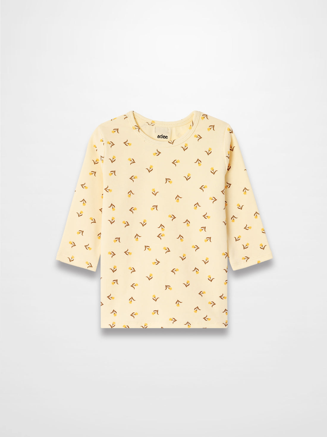 Butter Yellow Tulip T-shirt - 3/4 Sleeve