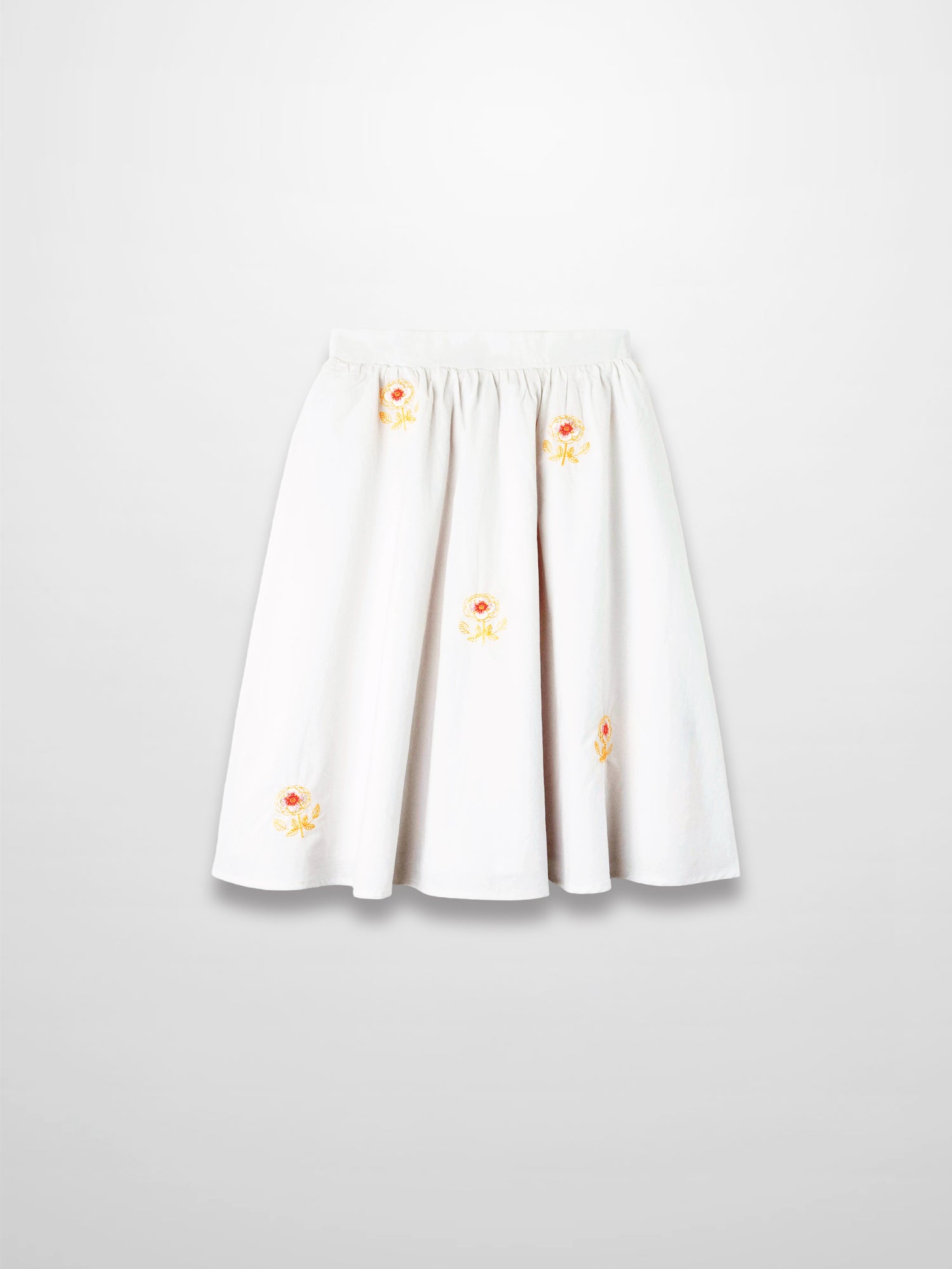 Embroidered Flower Skirt
