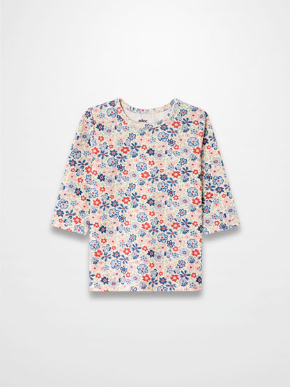Garden Flower 3/4 Sleeve Shirt