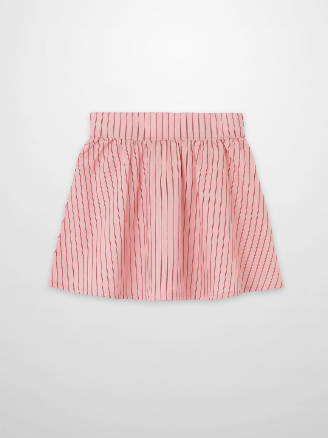 Striped Cotton Skirt for Girls in pink by Adee with elastic waistband