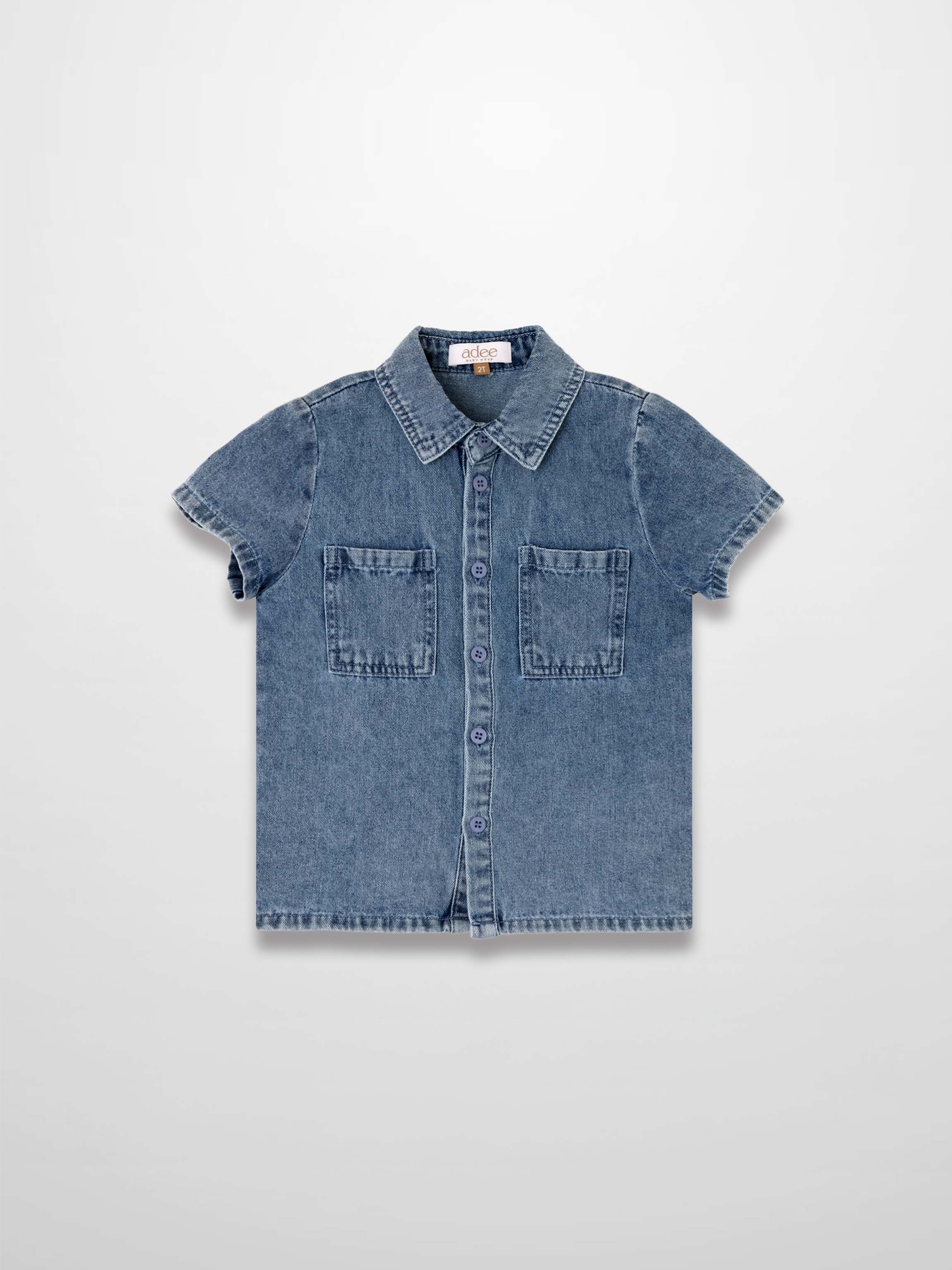 Blue Denim Button Down Shirt