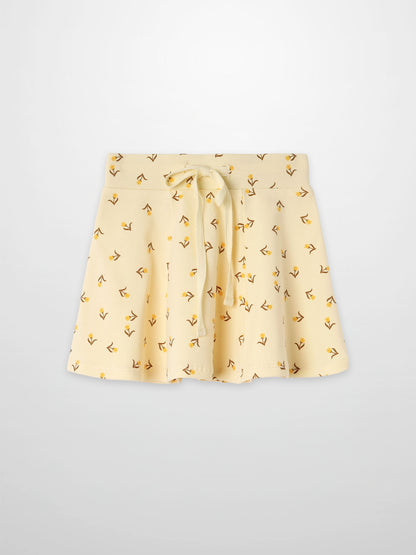 Butter Yellow Tulip 6 Panel Skirt