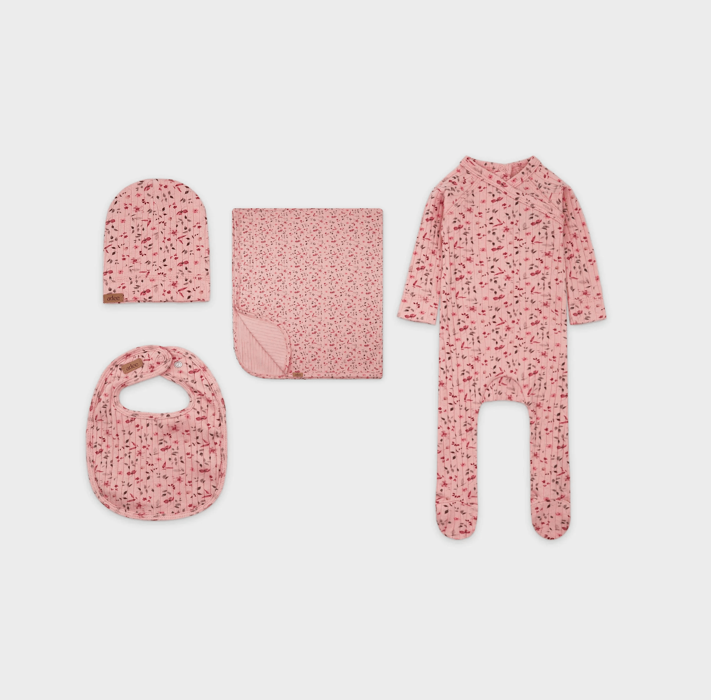 Budding in Pink - Layette Set