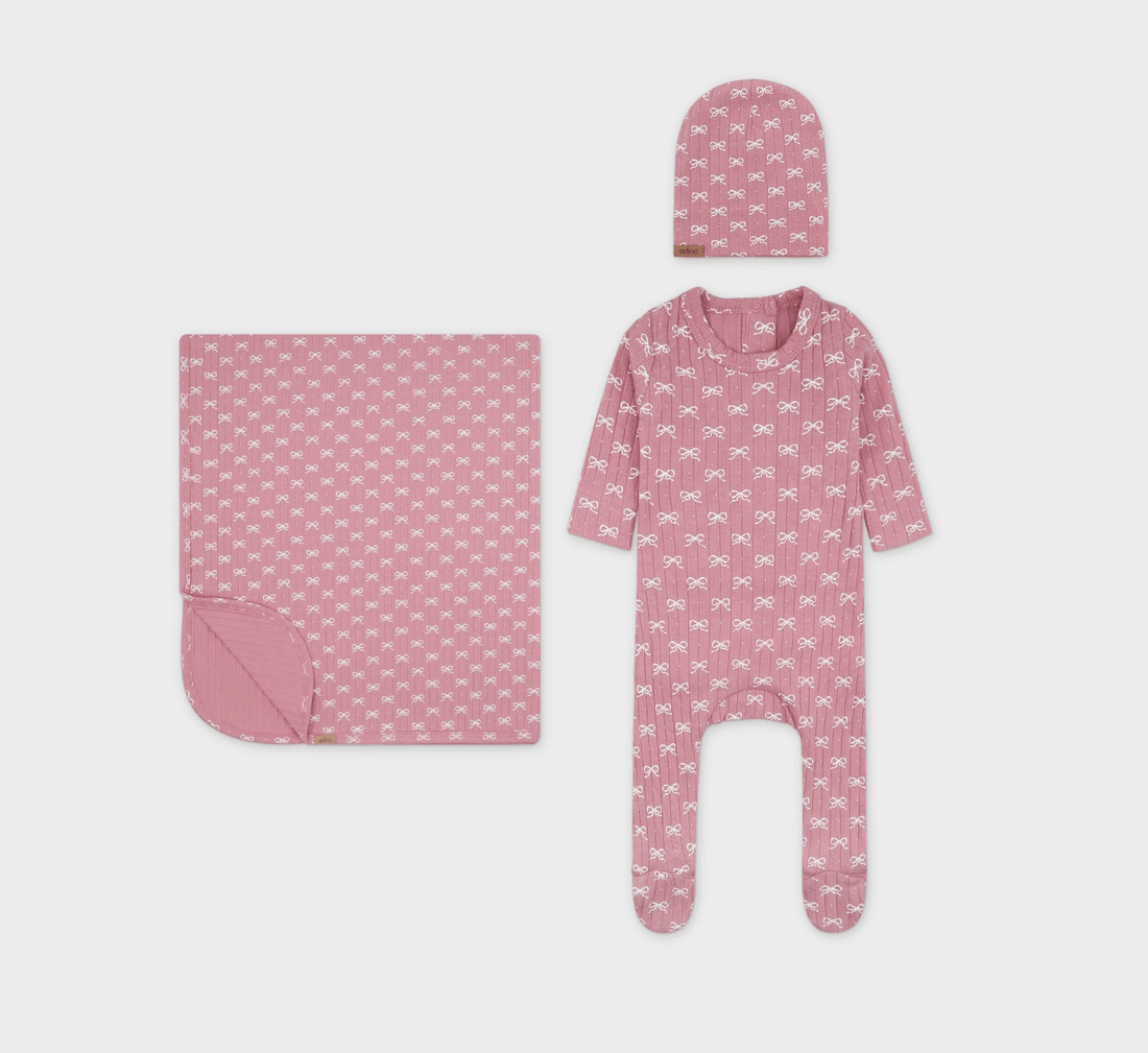 Bow Print - Layette Set