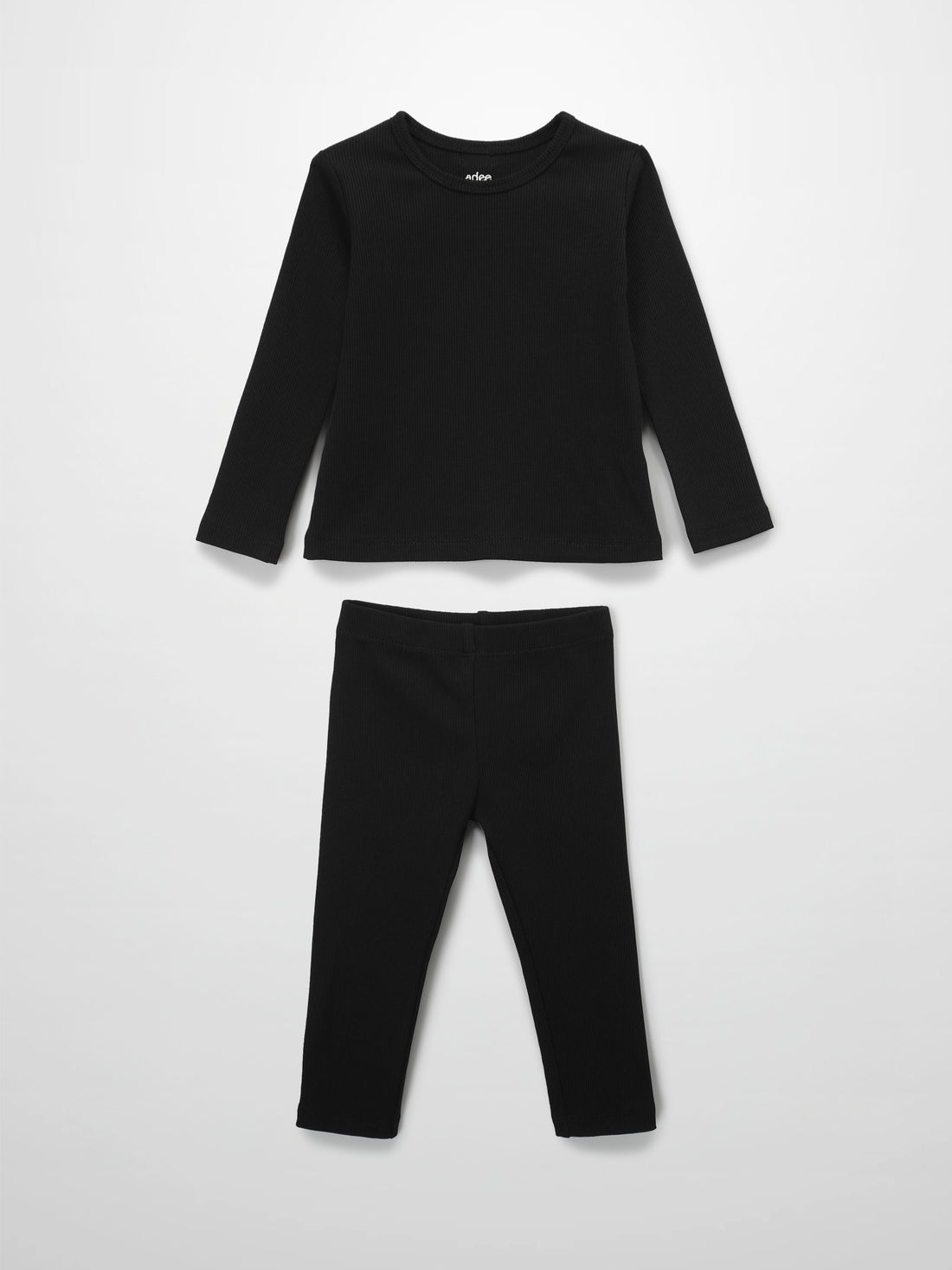 Thin Ribbed Pajama - Black