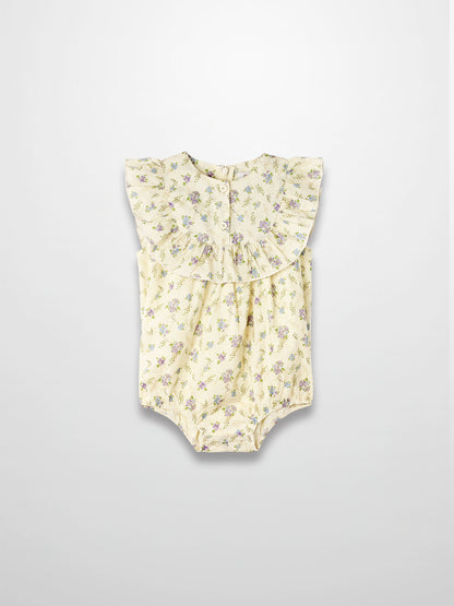Ivory Flower Romper