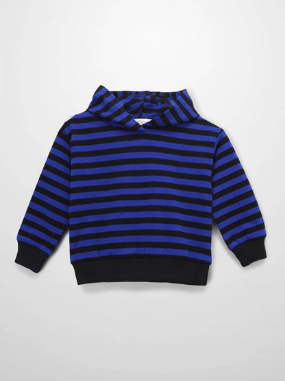 Striped Sweatshirt - Blue &amp; Black