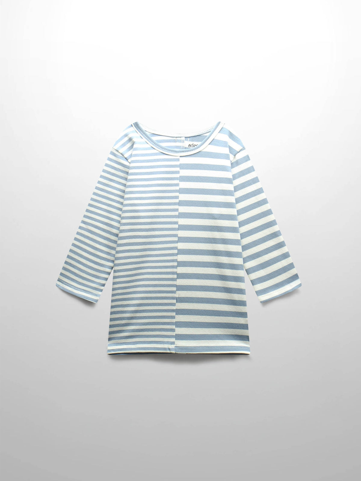 Striped fitted T-shirt, 3/4 sleeves