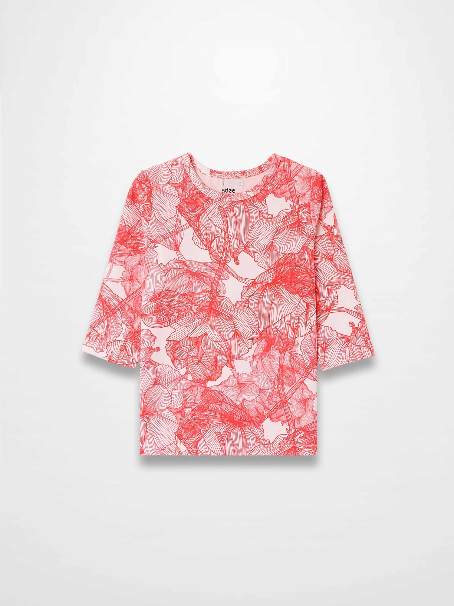 Pink Petal 3/4 Sleeve T-shirt