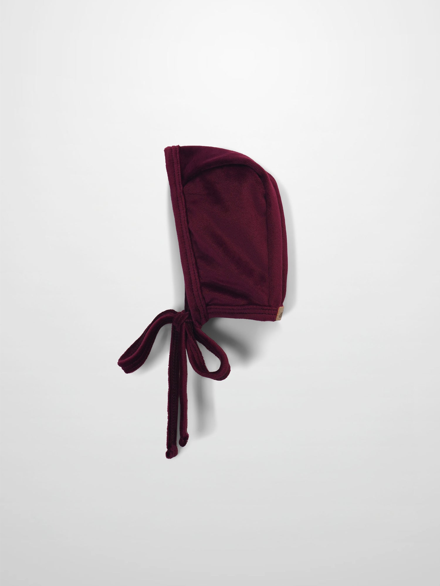 Velour Bonnet - Burgundy
