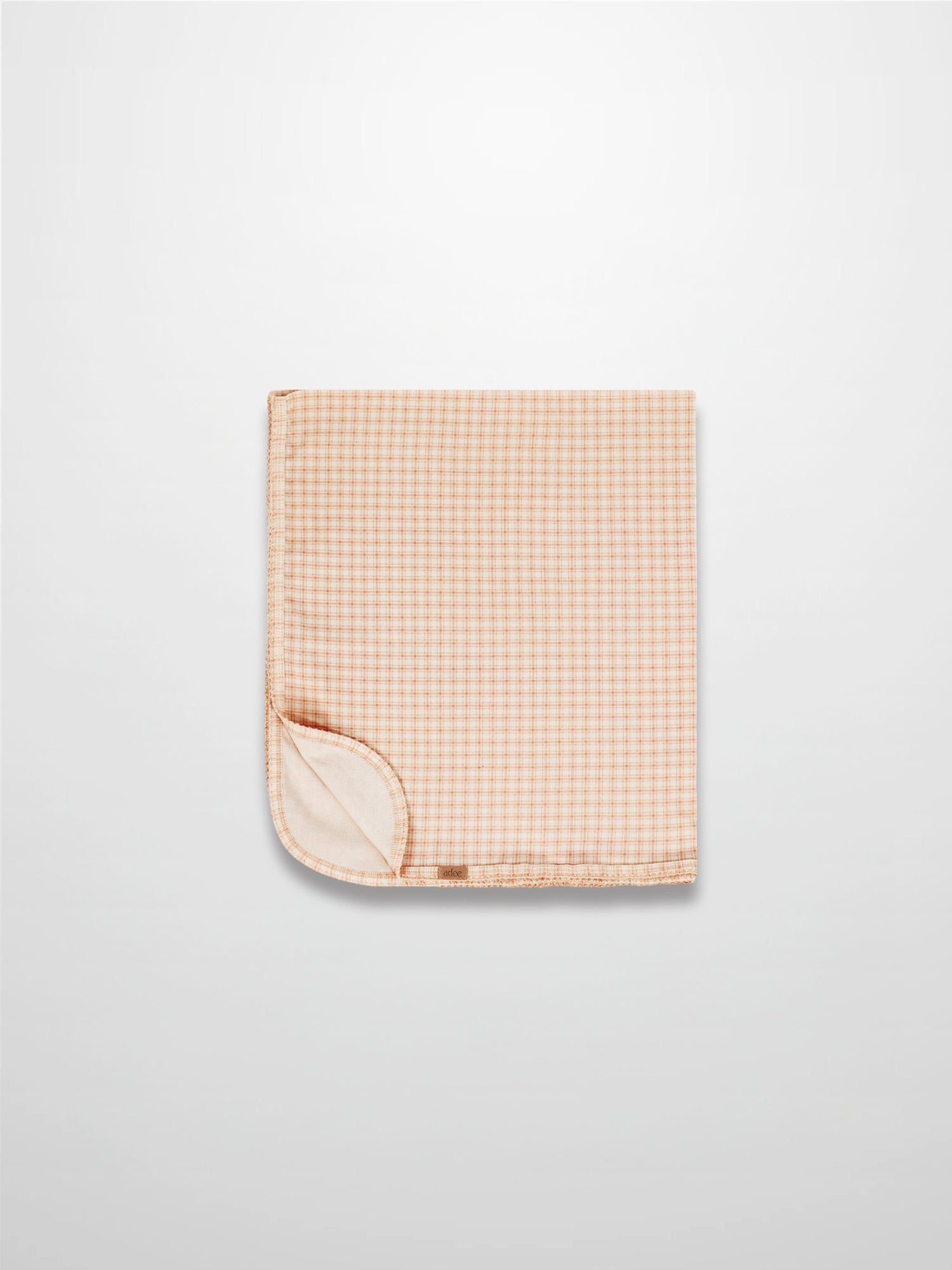 Oatmeal Grid Blanket - Pink