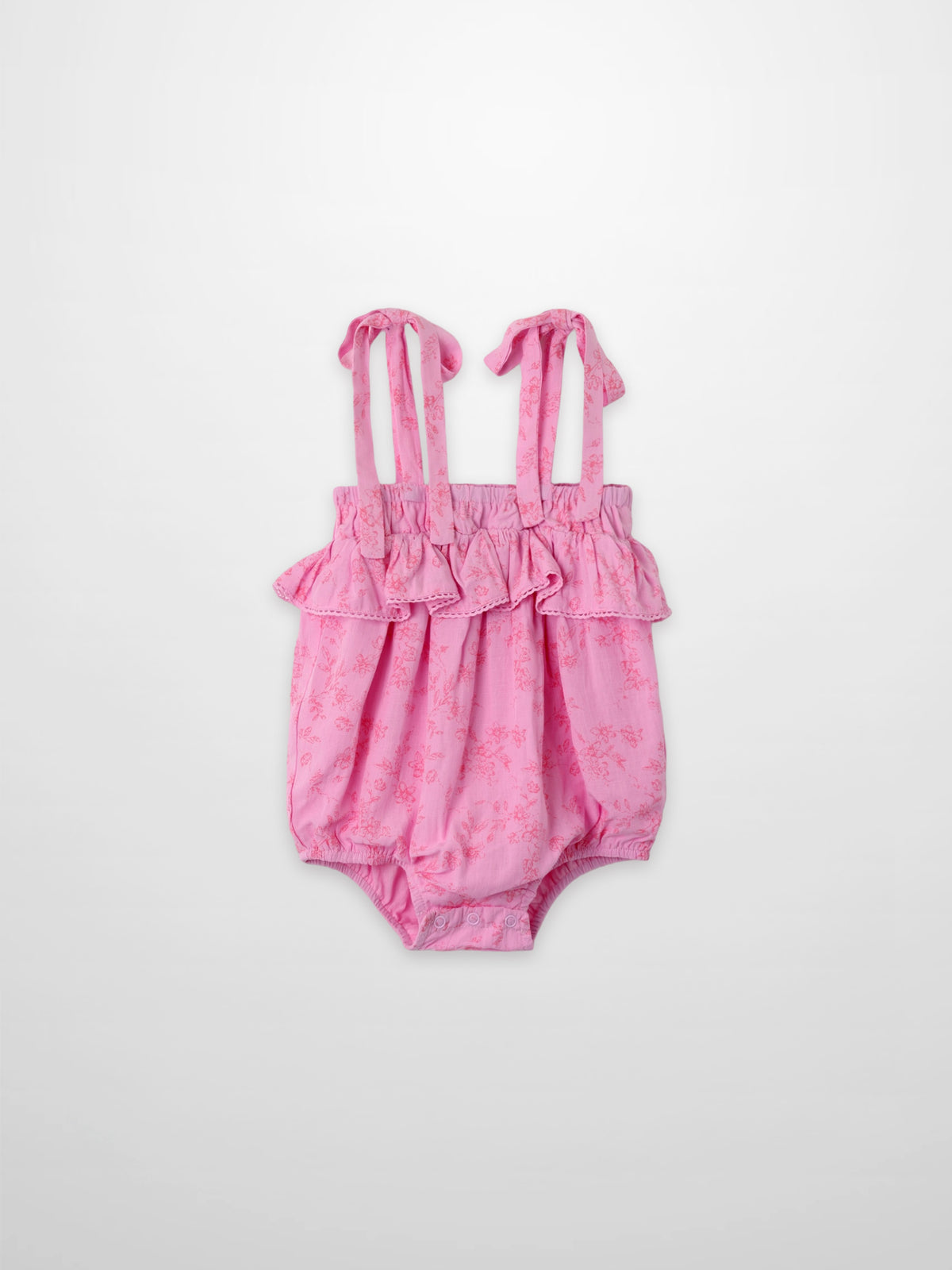 Pink Flower Romper is a girls&