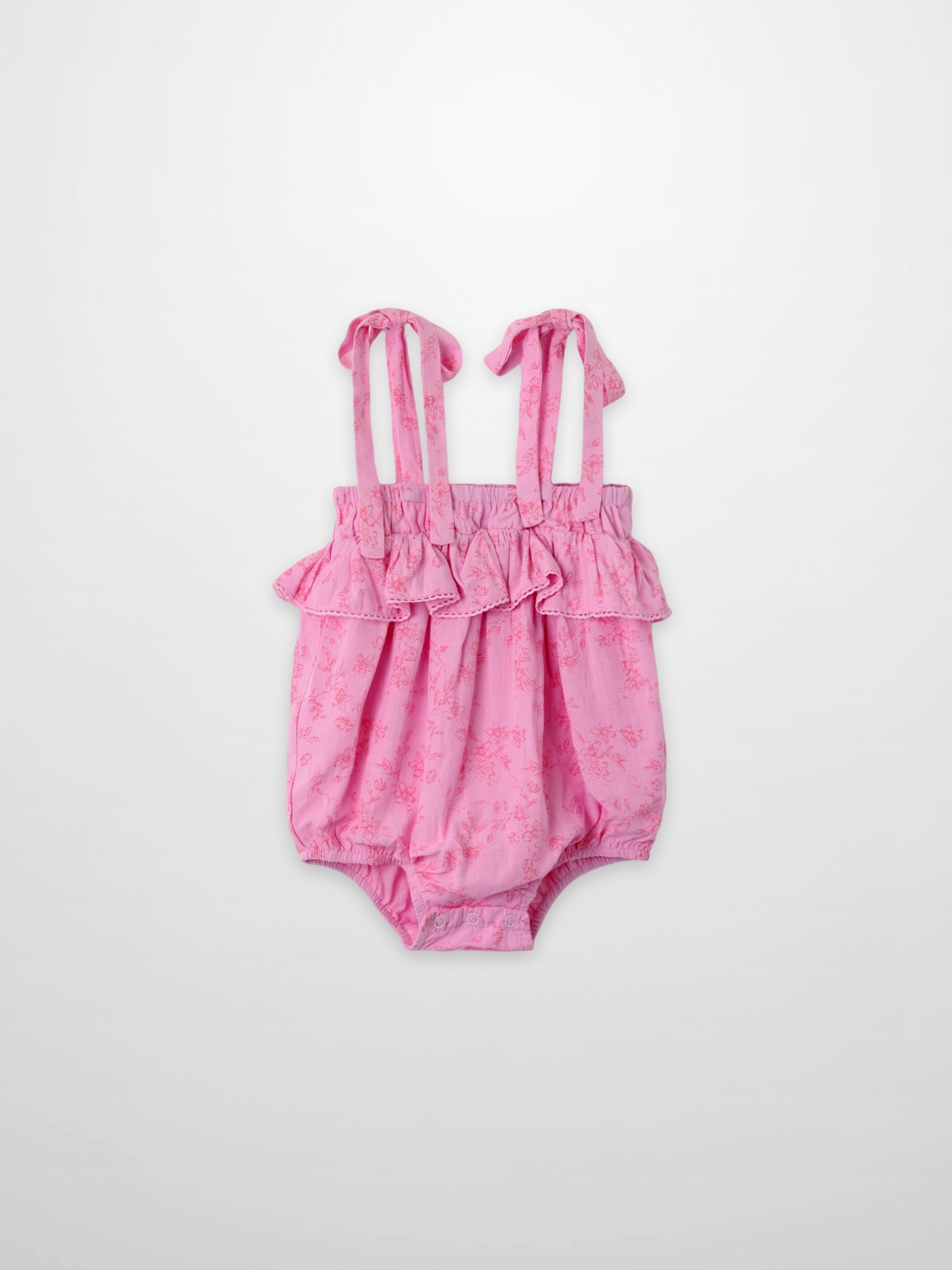 Pink Flower Romper is a girls&