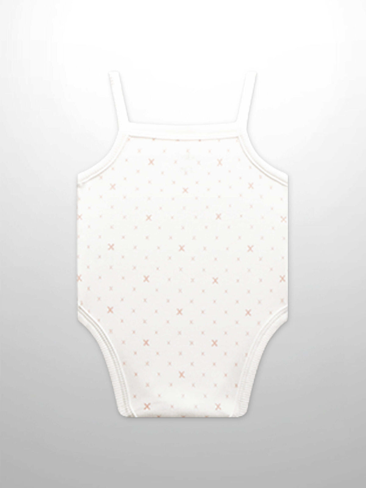 Pink diamond pattern baby bodysuit