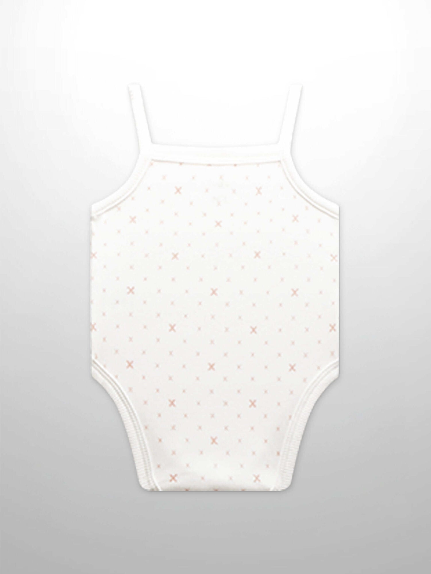 Pink diamond pattern baby bodysuit