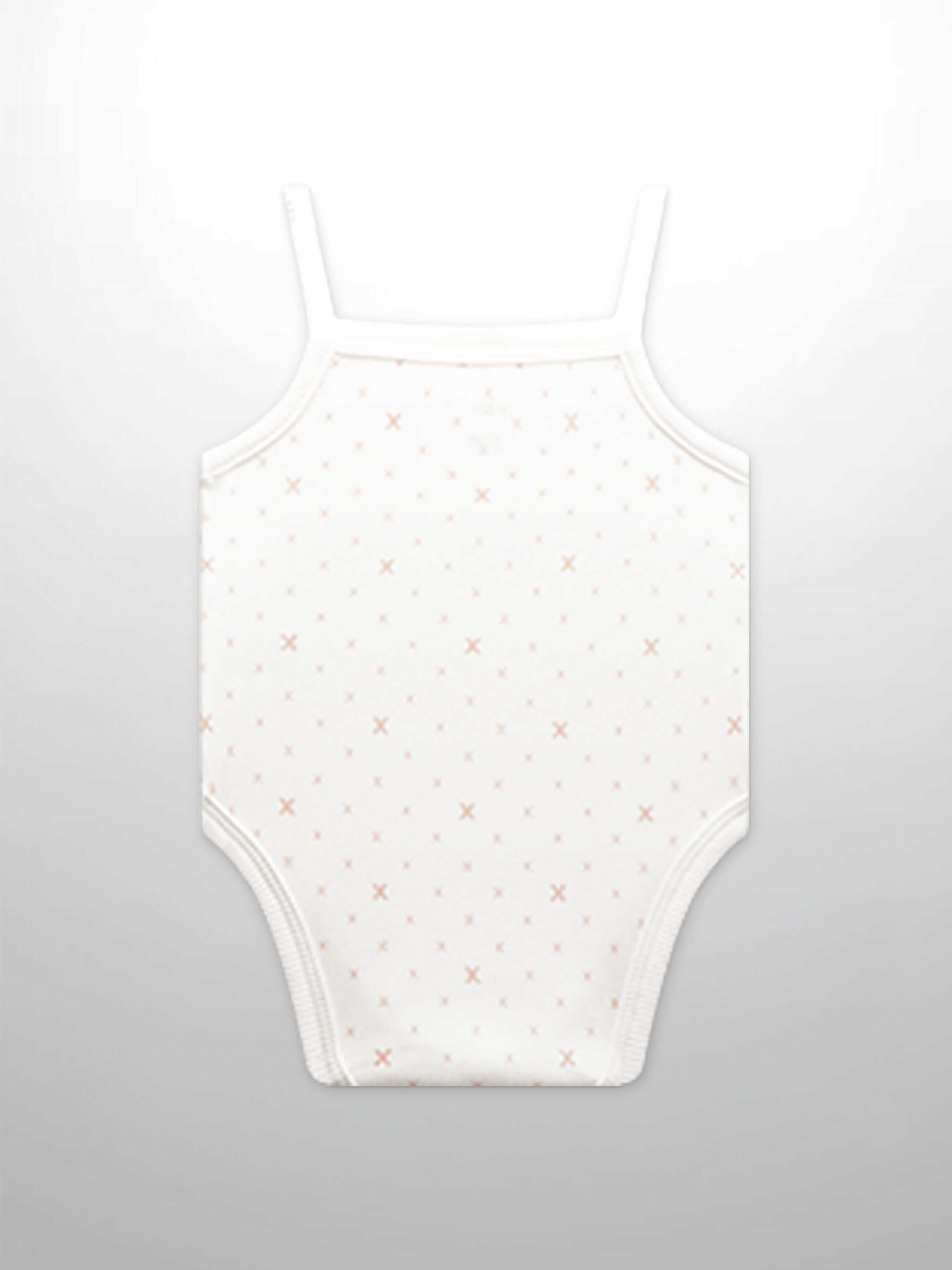 Pink diamond pattern baby bodysuit
