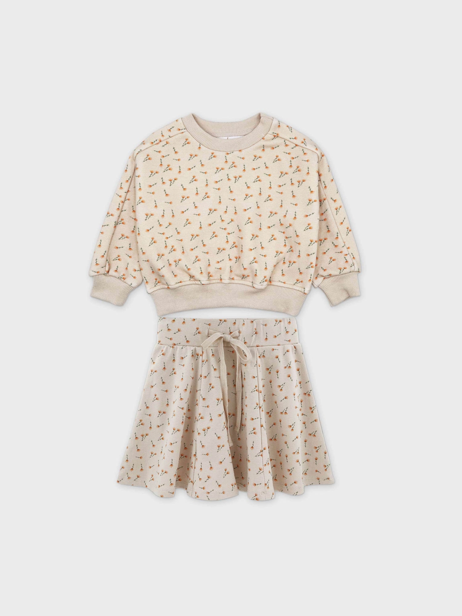 Baby Dandelions Sweatshirt Set with Skirt