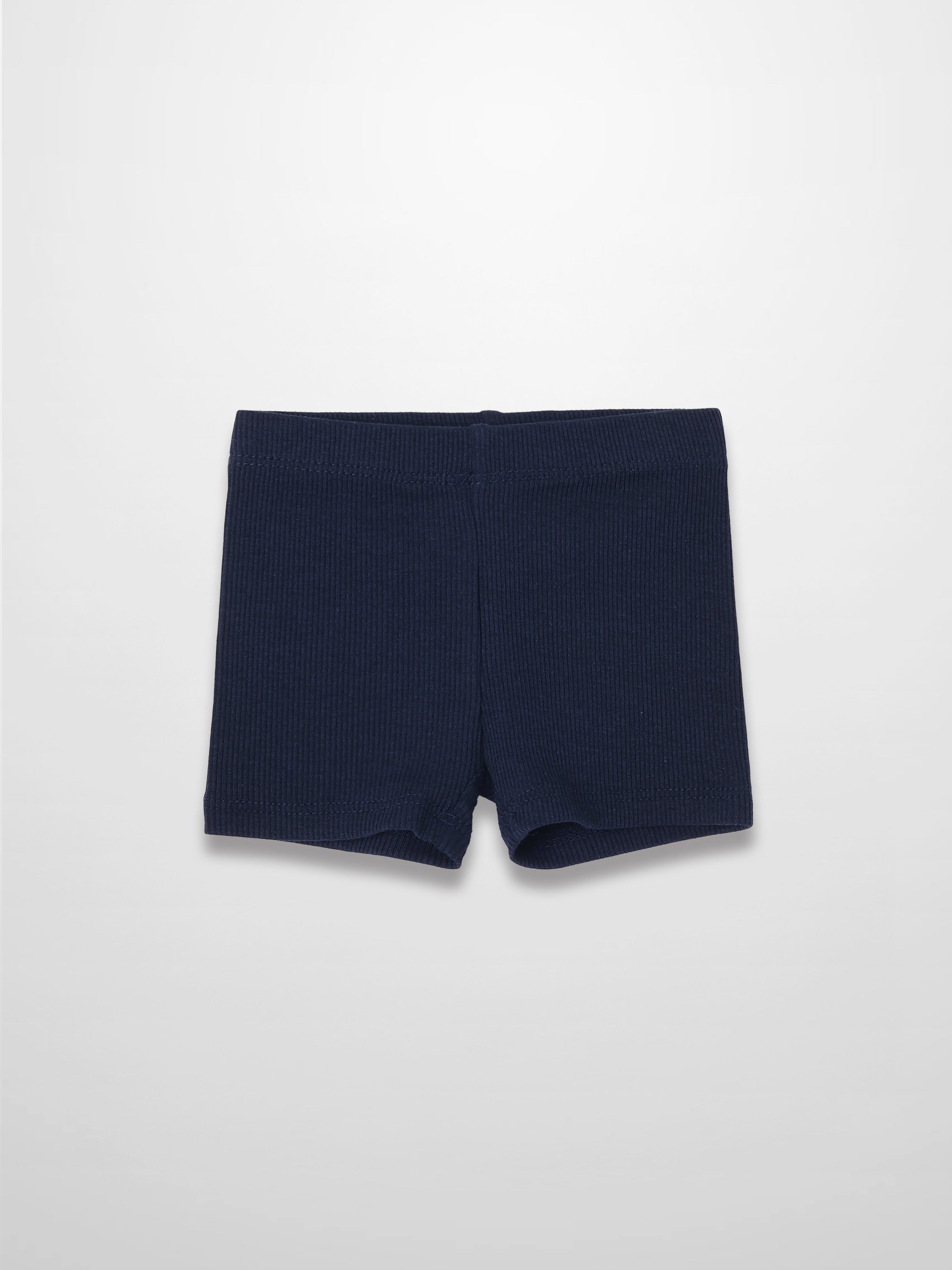 Biker Shorts Thin Ribbed- Navy