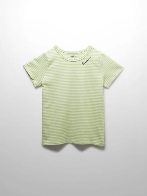 Yellow striped girls shirts summer