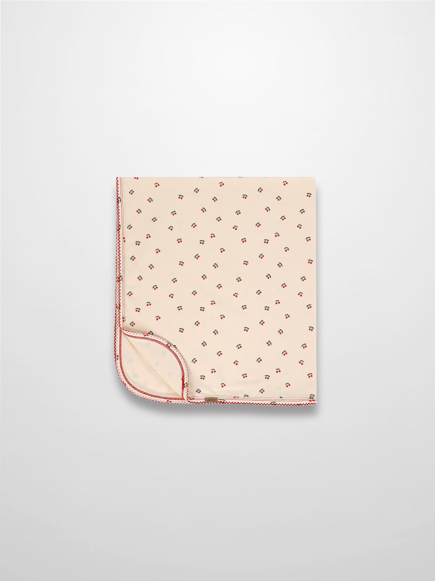 Red Cherry Blanket with Lace