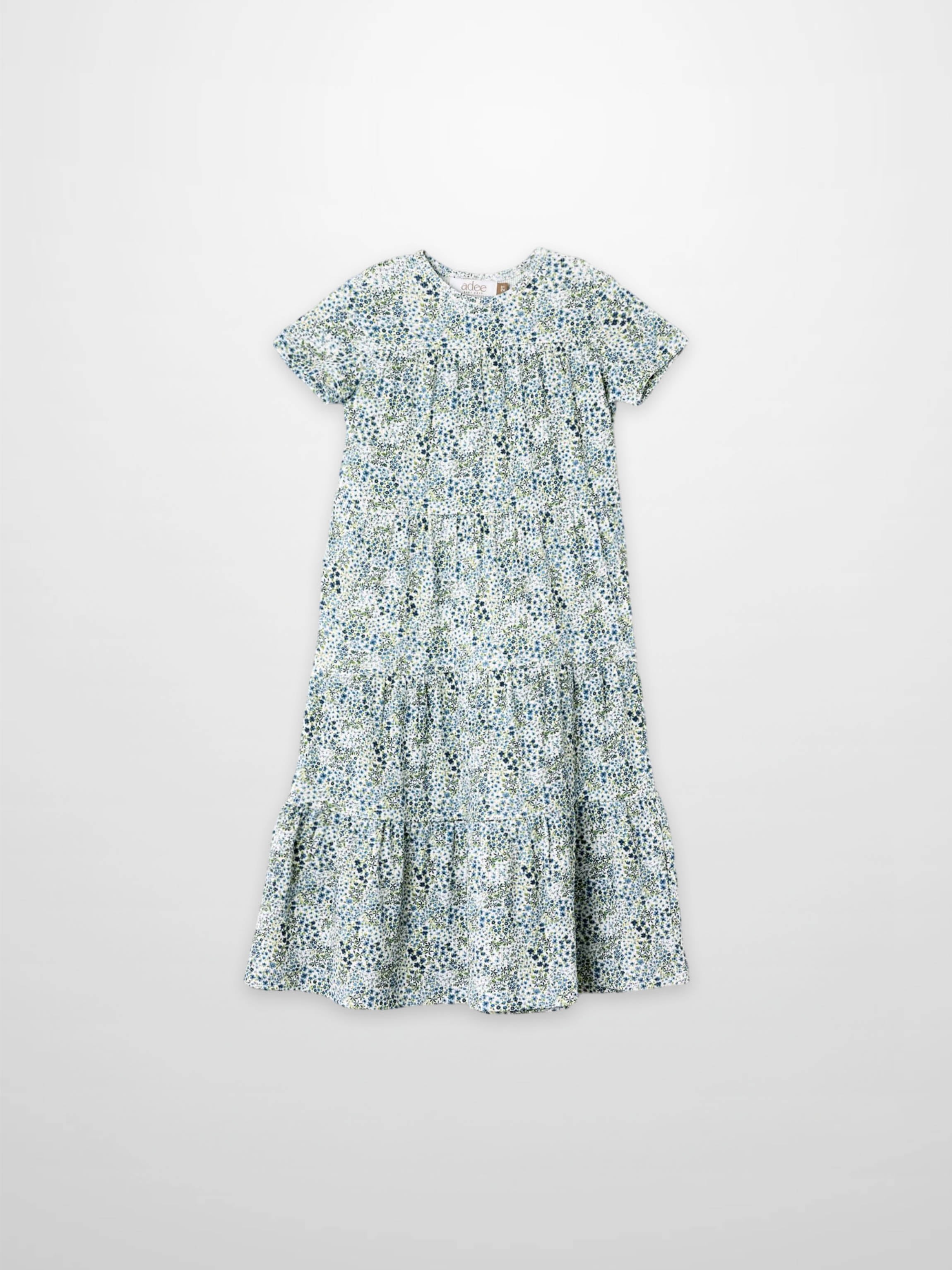 Blue Floral Robe - Short Sleeve