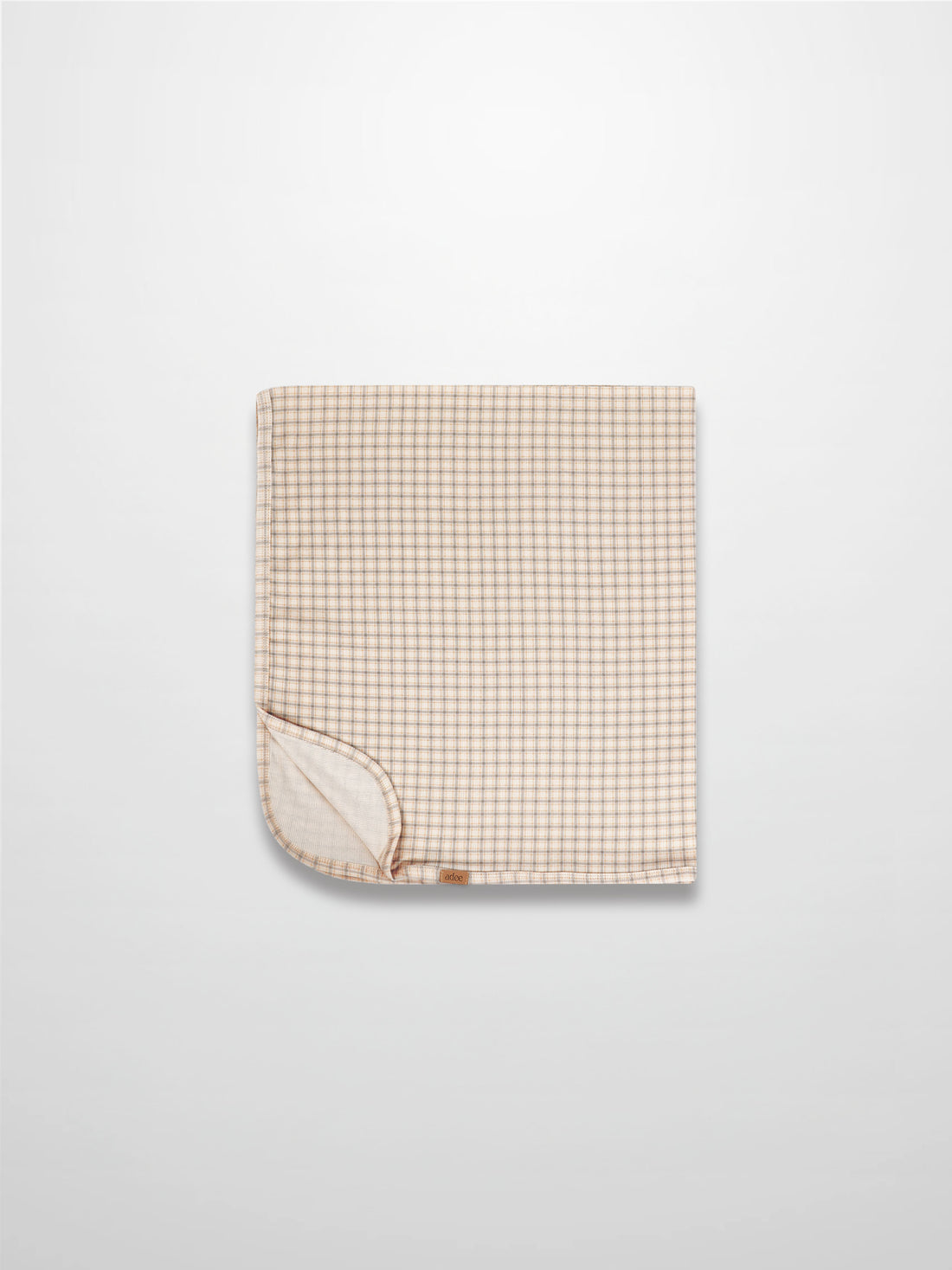 Oatmeal Grid Blanket - Blue