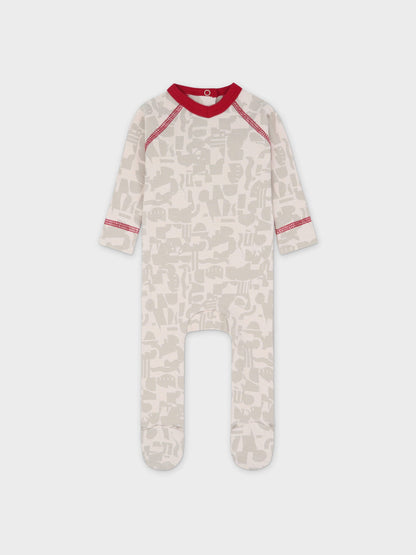 Abstract Print Stretchy- Red