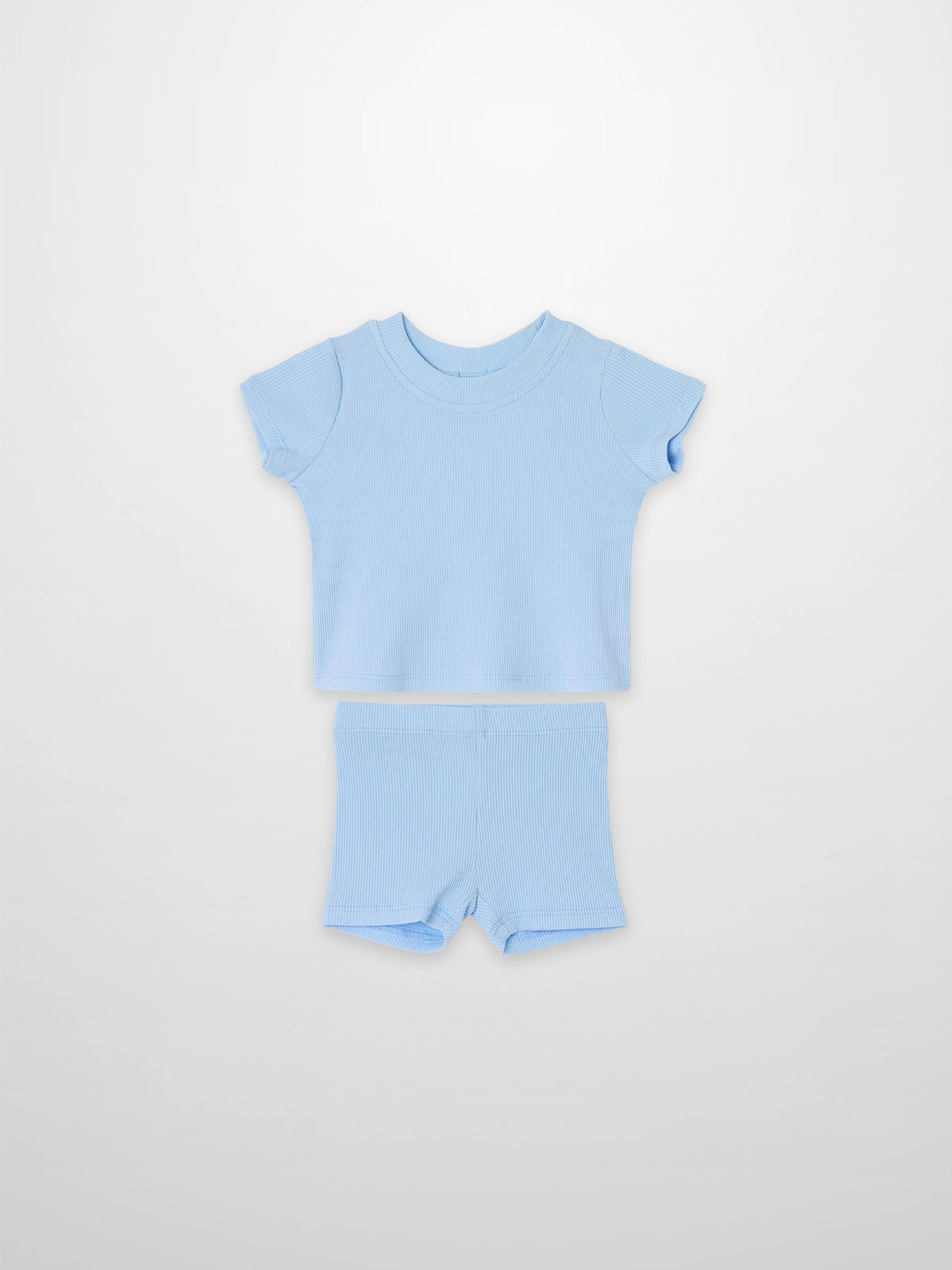 Short Sleeve Boxy T-Shirt &amp; Shorts Set, light blue for little boys by Adee - 2-piece apparel