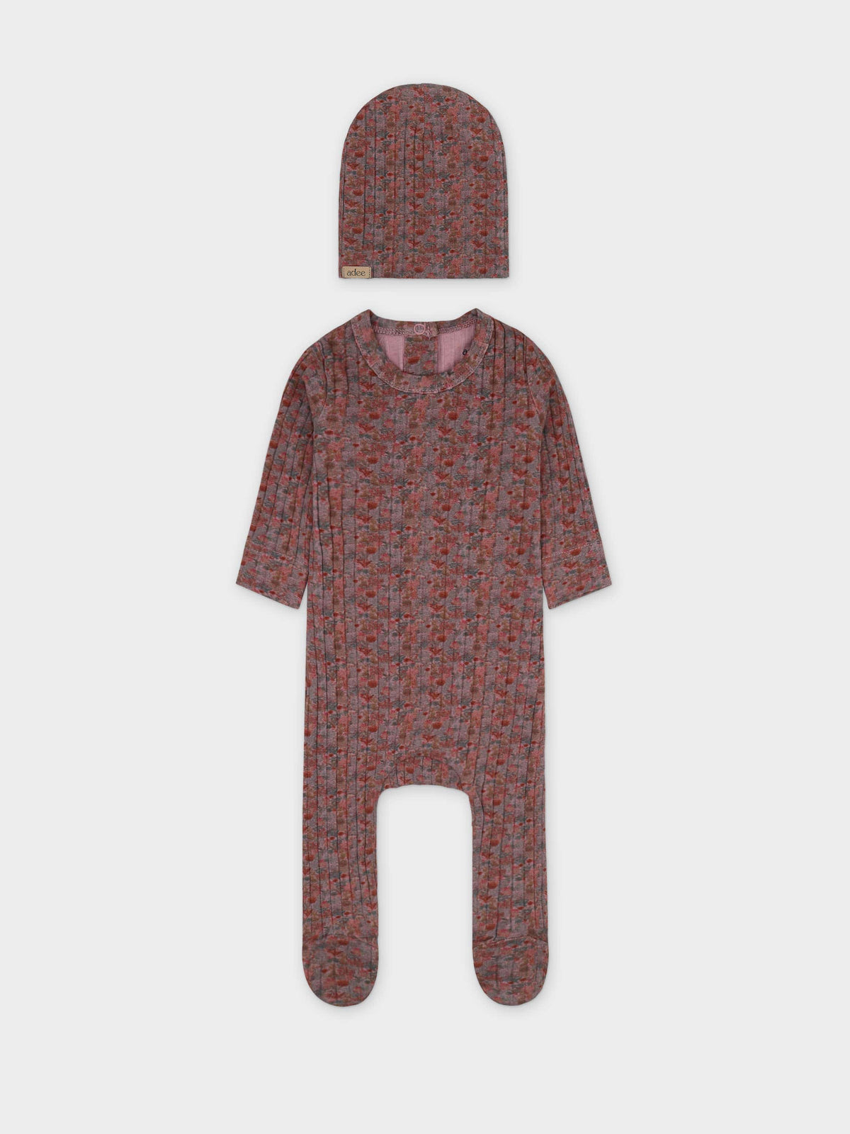 Baby jumpsuit and soft hat