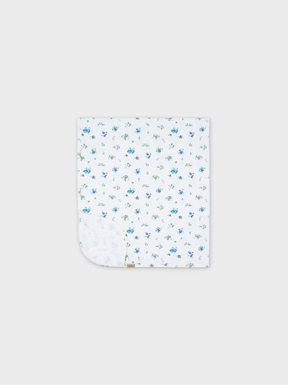 Freesia Flower- Blanket- Blue