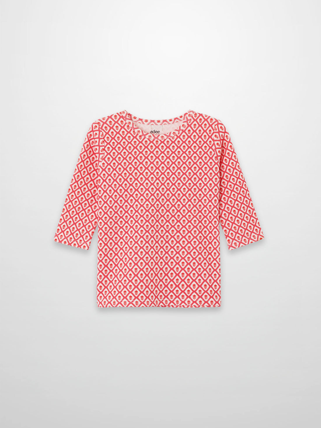 Diamond Flower T-Shirt - 3/4 Sleeve
