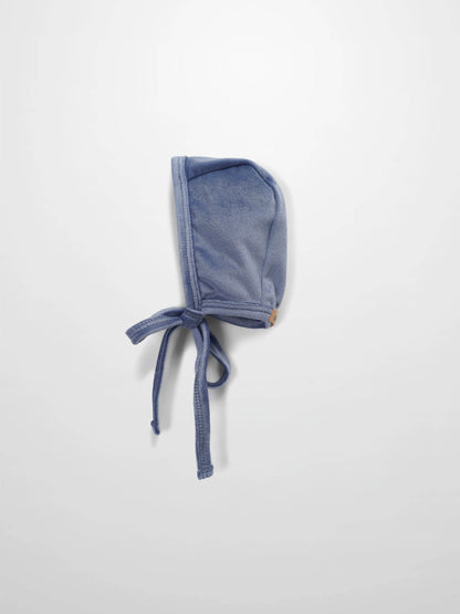 Velour Bonnet - Slate Blue