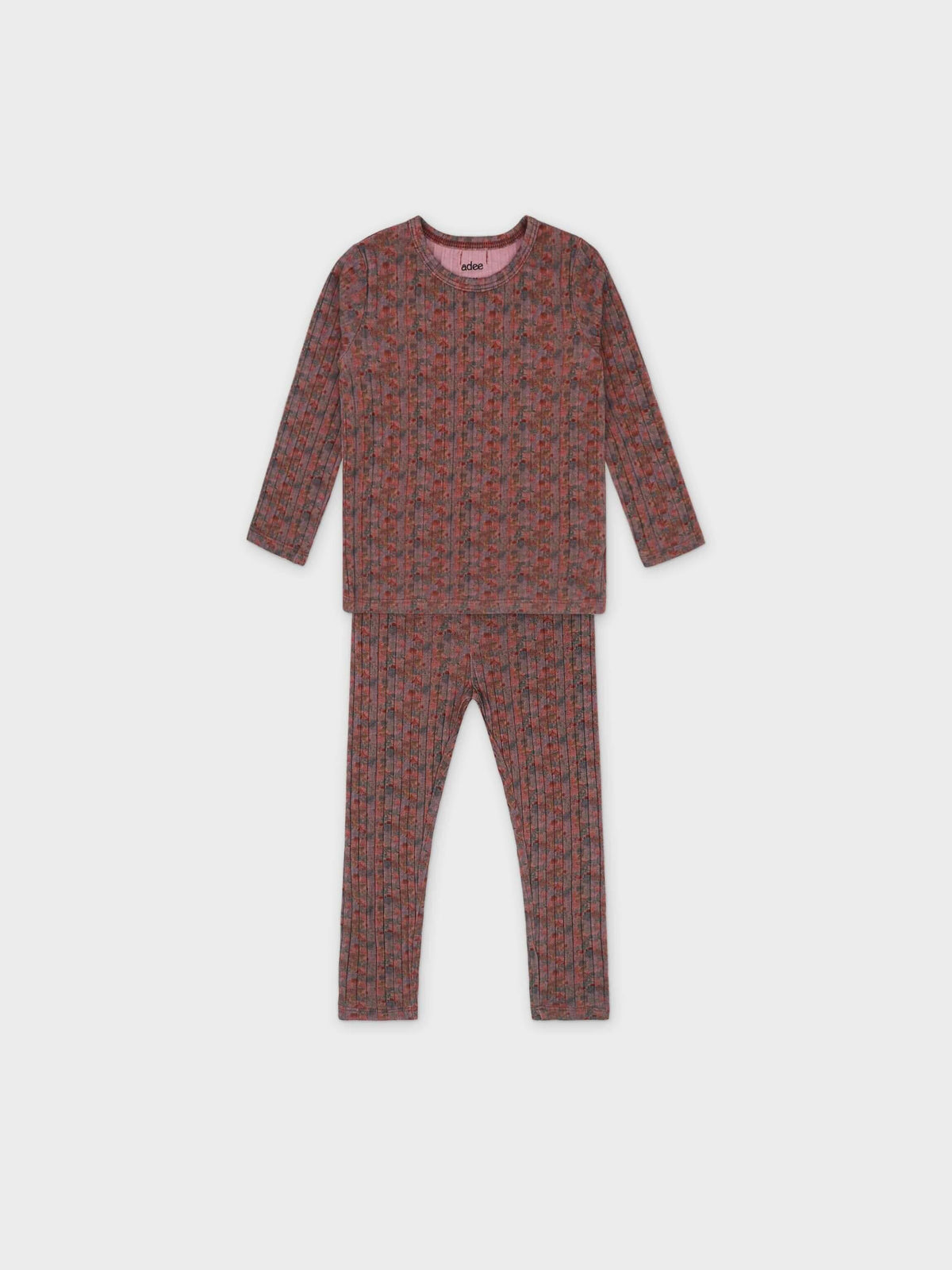 Girls pajamas with floral design