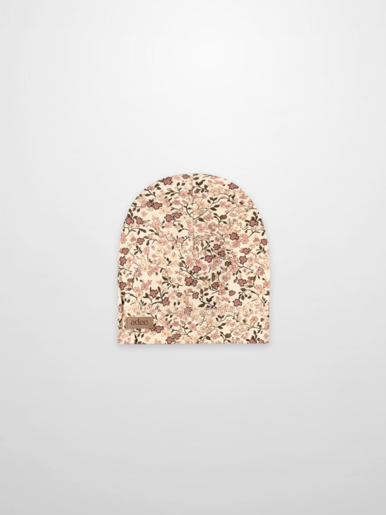 Adee Girls Purple Flower Hat with all-over floral print