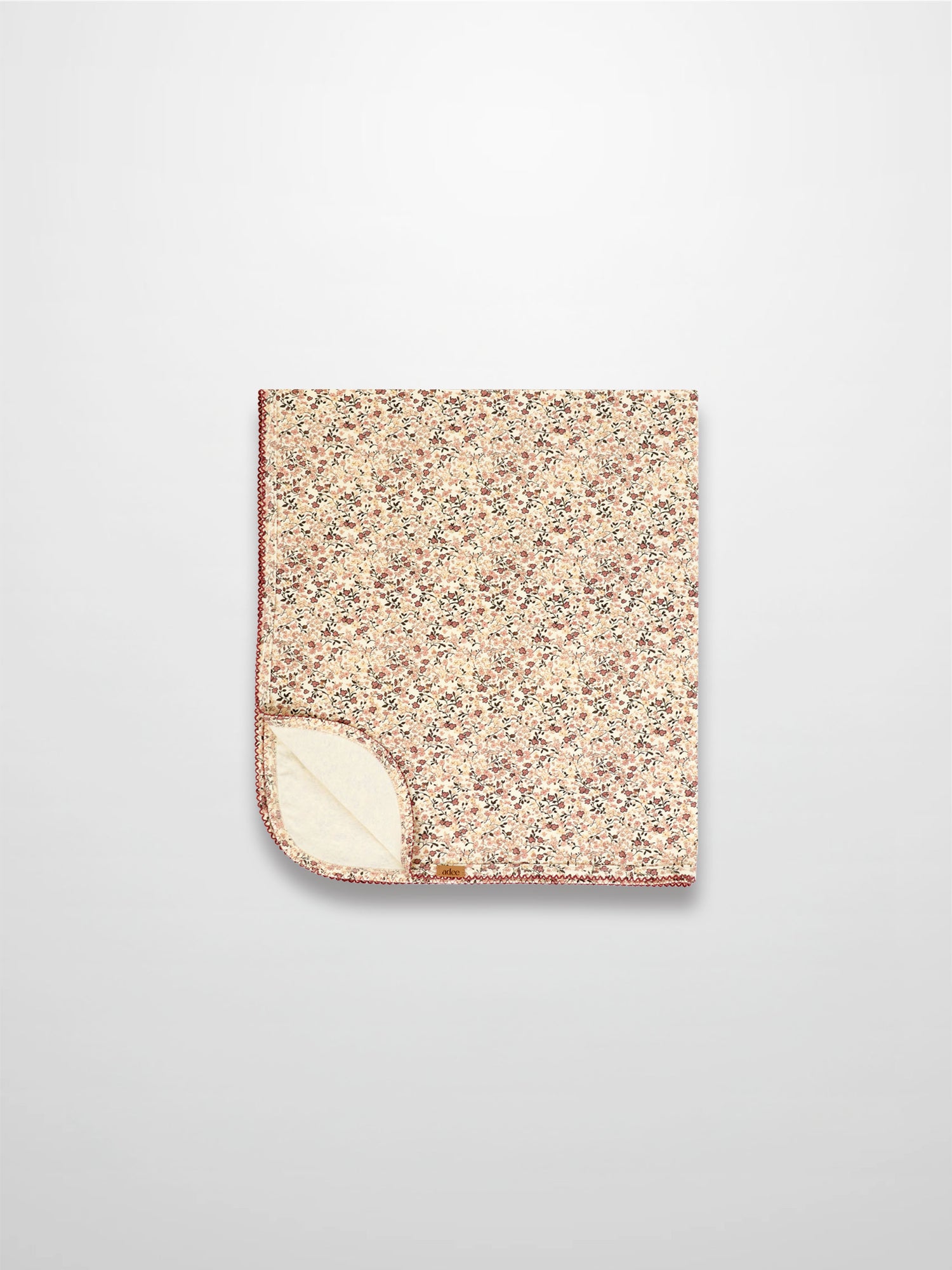 Purple Flower Blanket with Lace