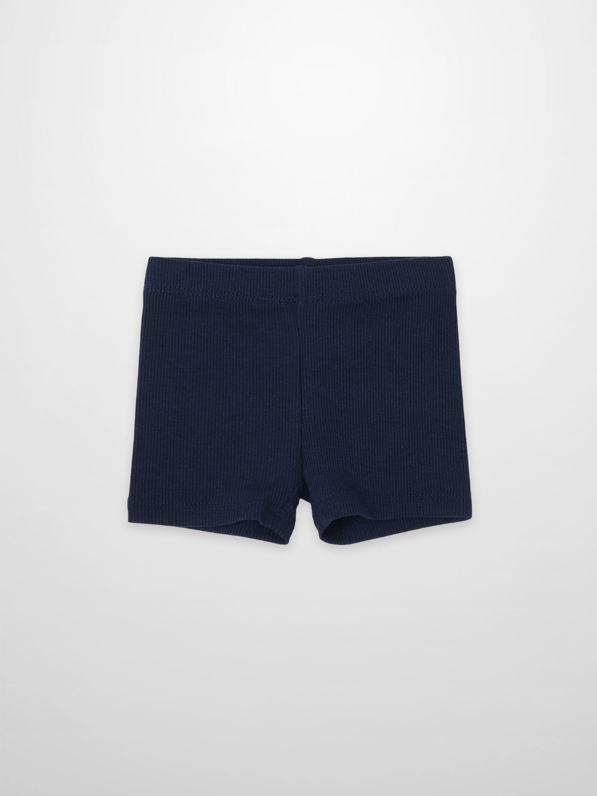 Biker shorts thin ribbed navy by Adee, unisex bottoms